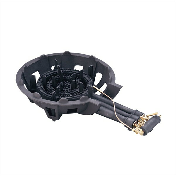 大栄産業 鋳物コンロ　DE−30n（三重） [ パイロット付　LPガス ] DBC6301