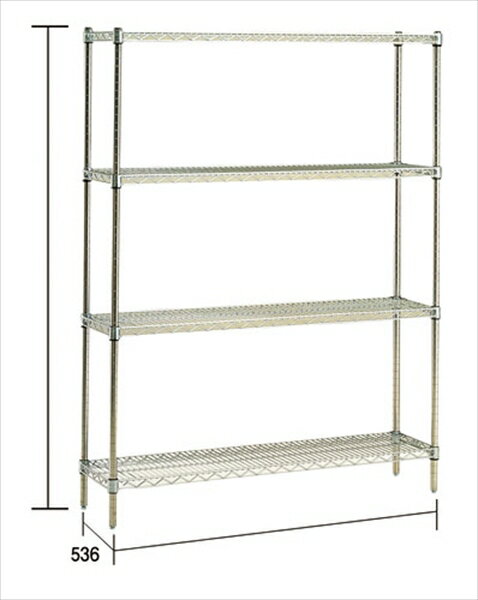 直送品■ステンレスエレクターシェルフSBS [ 1220×PS1590×5段 ] HEL34225