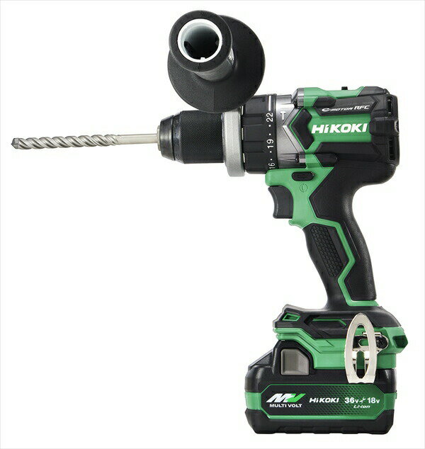 HiKOKI ［ ハイコーキ ]　18V コードレス 振動ドライバドリル DV18DC(2XPZ)【電池2個・充電器・ケース..