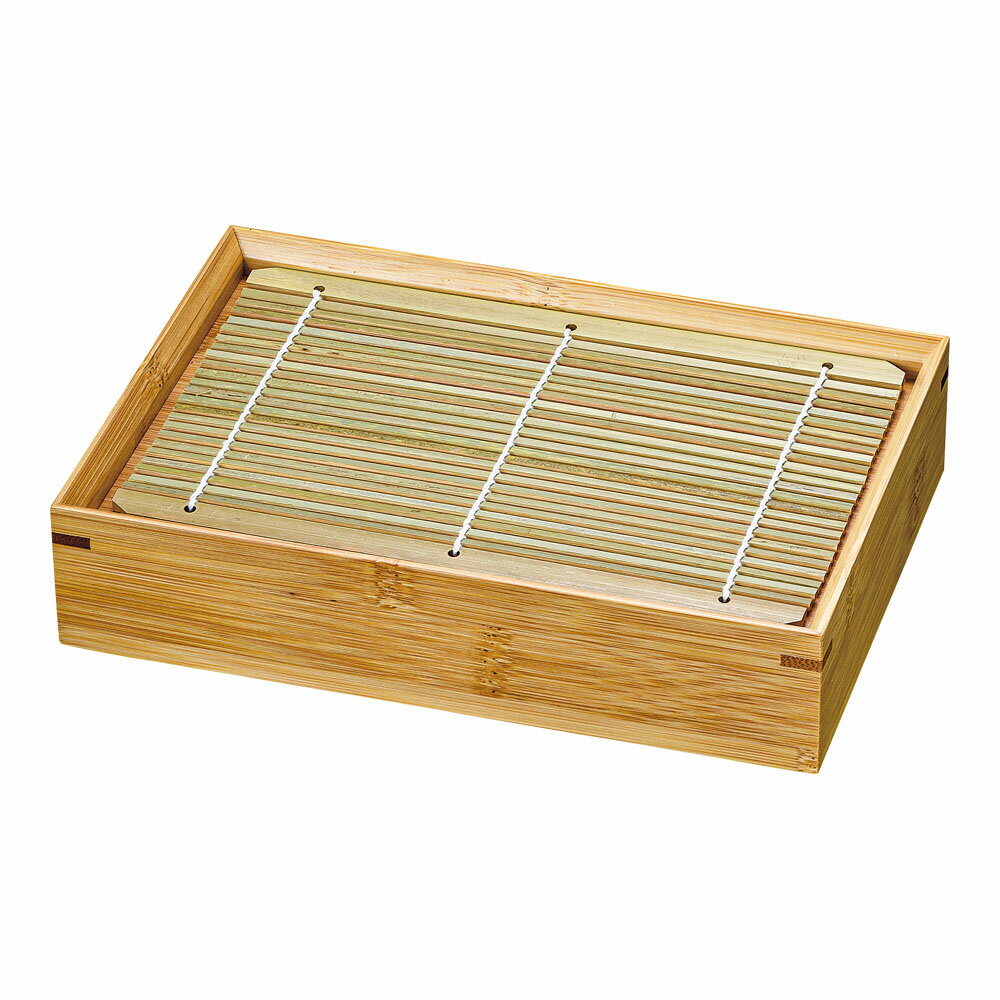 竹製　炭化麺皿 [ 長角 ] EKT7702 [ 9-2148-0102 ]