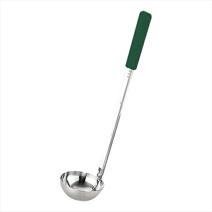 YUKIWA UK18−8カラーハンドルレードル [ 緑　180cc ] BLCJ912