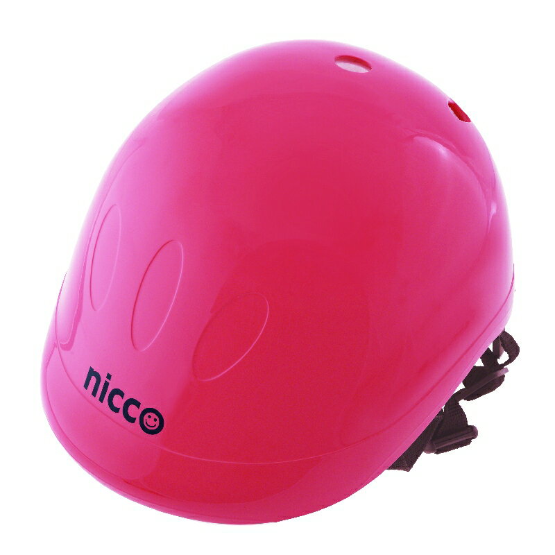 nicco(ニコ)　キッズヘルメット KH001 SGマーク認定商品　日本製 サイズ：49〜54cm　重量420g 材質： 外側：ハードシェル（ABS樹脂＝超高耐衝撃性グレード） 内側（ポリエチレン・ポリスチレン＝複合発泡ライナー） ・ワンタッチバックル採用 ・ベルトが外側にあることで髪の毛などの絡み防止 ・後頭部にサイズ調節ダイヤル ・後頭部のロゴマークは反射塗料ステッカー 外側のハードシェルは鋭利なものからの衝撃に耐えます。 内部は発泡スチールより優れた複合発泡体ライナーで衝撃吸収性が高いのが魅力です。 サイズ調節クッションは取り外して洗えるから、いつでも清潔。 ヘルメットは、外側が大切に思えますが、より大切なのは実は内側のクッションです。 お子さまの柔らかい頭を守るのは内側なんです。 商品オールラインナップ Le Chic （ルシック） Baby L　参考年齢：1歳〜年少　サイズ：約47〜52cm 重量：320g BEAT.le （ビートル） Kids　参考年齢：年少〜年長　サイズ：約49〜54cm　重量：420g Kids L　参考年齢：年長〜小学生（全学年）　サイズ：約52〜56cm　重量：450g nicco （ニコ） Baby　参考年齢：1歳〜年少前　サイズ：約46〜50cm　重量：310g Baby L　参考年齢：1歳〜年少　サイズ：約47〜52cm　重量：320g Kids　参考年齢：年少〜年長　サイズ：約49〜54cm　重量：420gBaby　参考年齢：1歳〜年少前　サイズ：約46〜50cm　重量：310g KH002PK ピンク KH002OR オレンジ KH002YG イエローグリーン KH002LBL ライトブルー Baby L　参考年齢：1歳〜年少　サイズ：約47〜52cm　重量：320g KH002LPK ピンク KH002LOR オレンジ KH002LYG イエローグリーン KH002LLBL ライトブルー Kids　参考年齢：年少〜年長　サイズ：約49〜54cm　重量：420g KH001PK ピンク KH001BL スカイブルー KH001NRD ニコレッド KH001BPK ブルーピンク