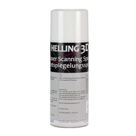 Helling 3D Anti Glare Scan Spray 1.0lbs(400ml)ヘリング 3D AntiGlareスプレー3Dレーザー、スキャニング用反射防止剤3D Scan Spray Laser Design 1