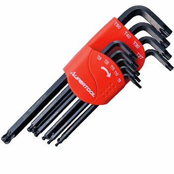 Rakuten - ボールポイントヘックスロブレンチ9本セット （ロング）（T8/T10/T15/T20/T25/T27 /T30/T40/T50）HTLB9S スーパーツール