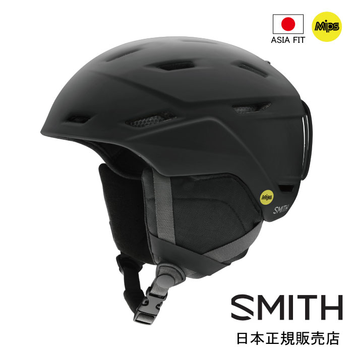 スミス SMITH 01027453 ミッション ミップス ヘルメット MISSION MIPS マットブラック スキー スノーボード スノボ 防寒 安全 1