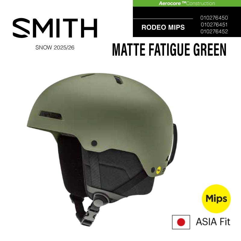 SMITH スミス ヘルメット RODEO MIPS MATTE BLACK 01027550X 010275500 010275501 010275502 スノーボード スノボ ウインタースポーツ用ヘルメット ロデオミップス マットブラック 3