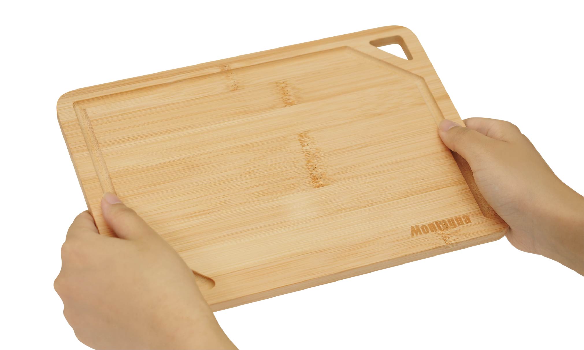 モンターナ Montagna HAC3880 溝付きランチプレート 約W18×H25cm カッティングボード 吊るし穴付き 調味料入れ付き 汁こぼれ防止 盛り付け 多用途 竹製食器 キャンプ ピクニック レジャー アウトドア toolmania-10040810 TOOL MANIA サンプル画像2