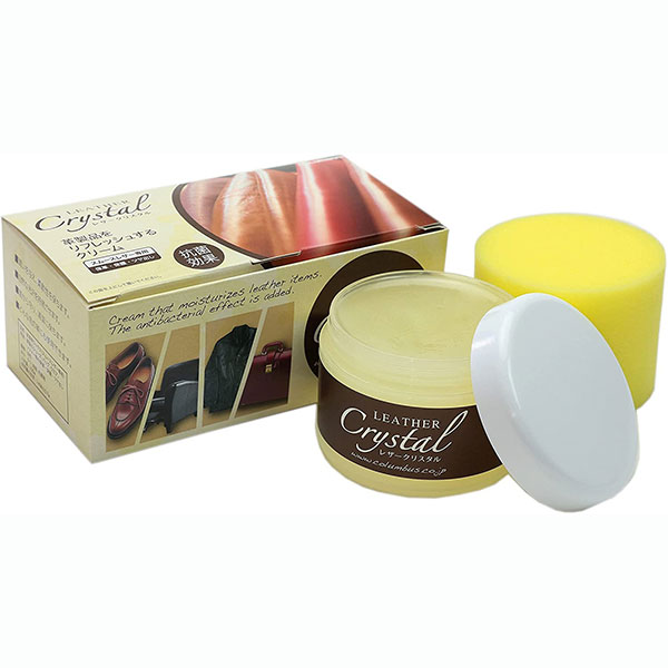 【COLUMBUS（コロンブス）】LEATHER CRYSTAL レザークリスタル 抗菌プラス 100g 保革クリーム jojobawa..