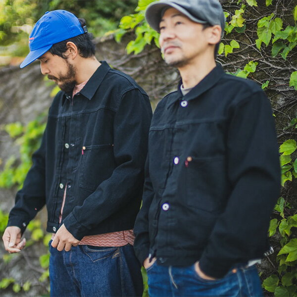 【TCB JEANS（ティーシービー ジーンズ　）】 Late S40's Jacket BKBK レイト40's 大戦モデル 日本製 BLACK DENIM JACKET ブラック デニムジャケット 岡山 MADE IN JAPAN LEVI'S REPLICA リーバイス レプリカ 赤耳 VINTAGE ヴィンテージ