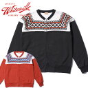 【WHITESVILLE（ホワイツビル）】 SNOW PATTERN ZIP SWEAT SHIRT MADE IN JAPAN レプリカ VINTAGE ヴィンテージ 雪柄スウェット 日本製 WV69267