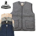 【COLDBREAKER (コールドブレイカー)】NO COLLAR SHELLED VEST メリノウール ノーカラー フリースベスト made in poland ポーランド製