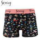 ※追跡可能ゆうパケットで発送※【Seaing(シーング)】CORAL BEACH メンズ ボクサーパンツ S2002 MEN'S UNDERWEAR 男性用下着 アンダーウェアー OCEANS オーシャンズ M L