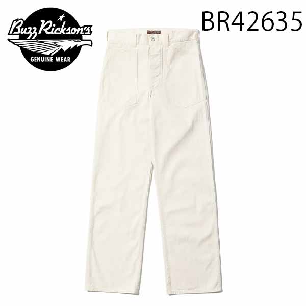 Rakuten - 【BUZZ RICKSON'S（バズリクソンズ）】 WORKING WHITE TWILL TROUSERS トラウザース トラウザーパンツ ホワイツツイルBR42635