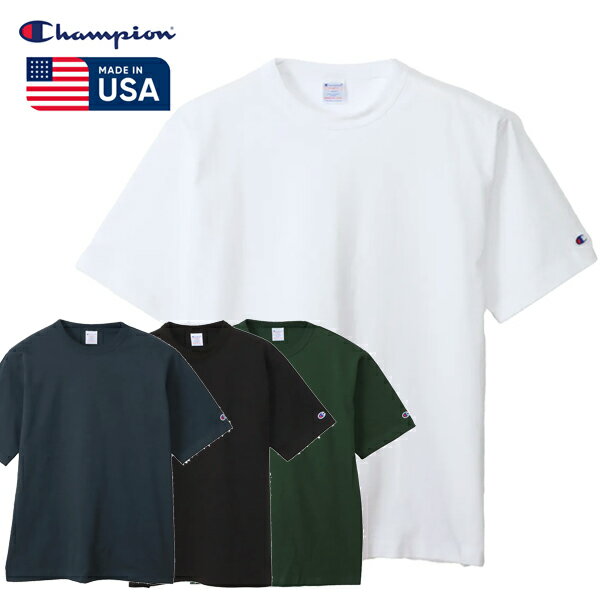 Rakuten - 【Champion（チャンピオン）】HEAVY WEIGHT T1011 (ティーテンイレブン) ヘビーウエイト ショートスリーブ Tシャツ 25SS MADE IN USA アメリカ製 (C5-B301) 半袖