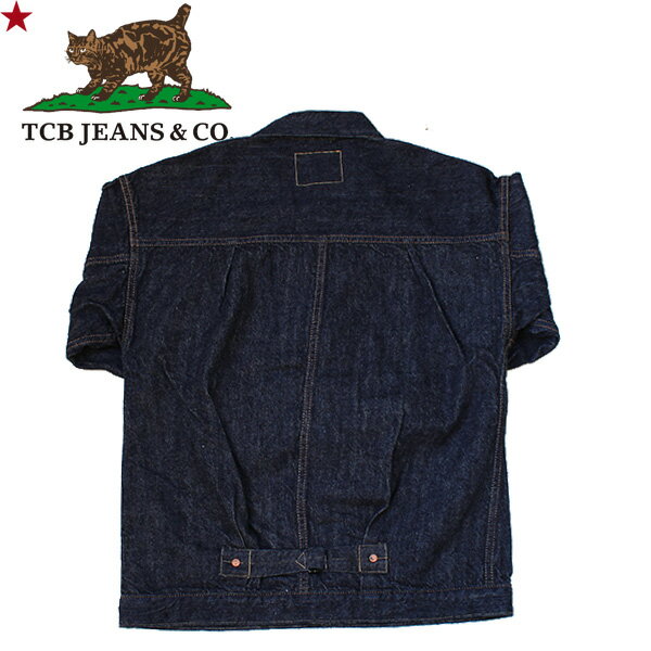 【TCB JEANS（ティーシービー ジーンズ　）】Two Cat's Blouse Natural Indigo（ブラウス ナチュラルインディゴ）日本製 DENIM JACKET デニムジャケット 岡山 MADE IN JAPAN VINTAGE ヴィンテージ Viktor's Voice Project