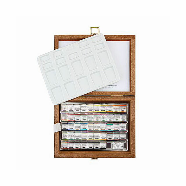 シュミンケ ホラダム固形水彩絵具 48色木箱セット 74548