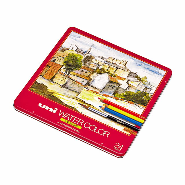 ユニ水彩色鉛筆 24色セットのサムネイル