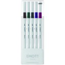 【40%OFF!!】EMOTT(エモット) 水性サインペン 5色セット No.3 ビンテージカラー