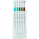 【40%OFF!!】EMOTT(エモット) 水性サインペン 5色セット No.4 アイランドカラー