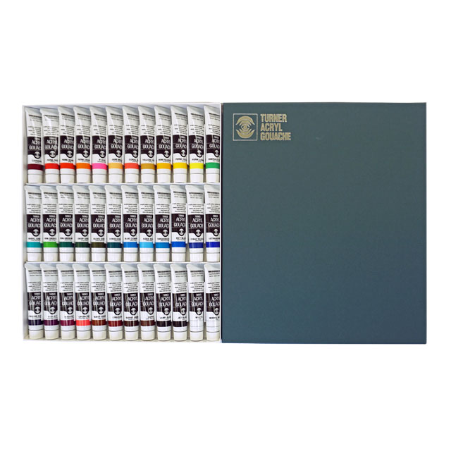 ターナー アクリルガッシュ 36色セット（20mlチューブ）