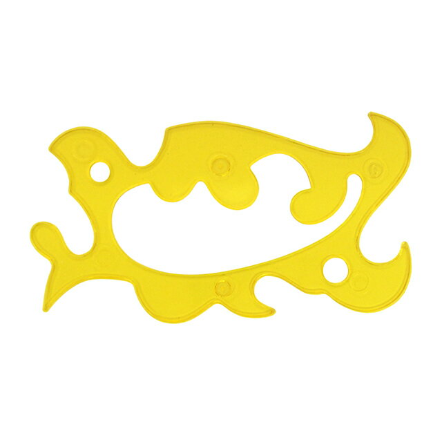 これ1枚で従来の雲形定規12枚分を集約した万能タイプです。長さ120mm／厚さ2mm／透明プラスチック製／極小エッジ付　