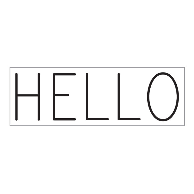 Rakuten - オスコラボ ブロックメッセージスタンプ HELLO