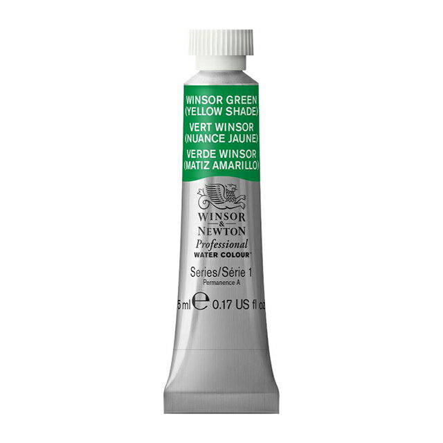 乐天商城 - W&N プロフェッショナル・ウォーターカラー 5ml 721 ウインザーグリーン イエローシェード