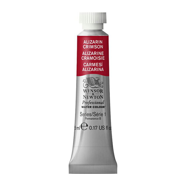 Rakuten - W&N プロフェッショナル・ウォーターカラー 5ml 004 アリザリンクリムソン