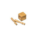 ウッド ダッピング ブロック （ 木製 サイコロ台 ） 玉台　木製 ポンチ付き