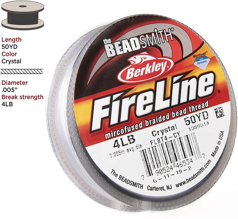 ファイヤーライン 【50YD 大巻】クリスタル ビーズ糸 ビーズステッチ用 高級糸 ビーズスミス Beadsmith 手芸 クラフト ハンドメイド 工具のサムネイル