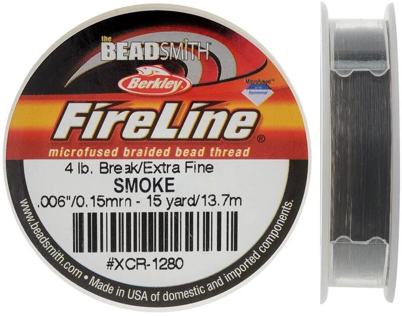 ファイヤーライン 【15YD 小巻】スモークグレー ビーズ糸 ビーズステッチ用 高級糸 ビーズスミス Beadsmith 手芸 クラフト ハンドメイド 工具のサムネイル