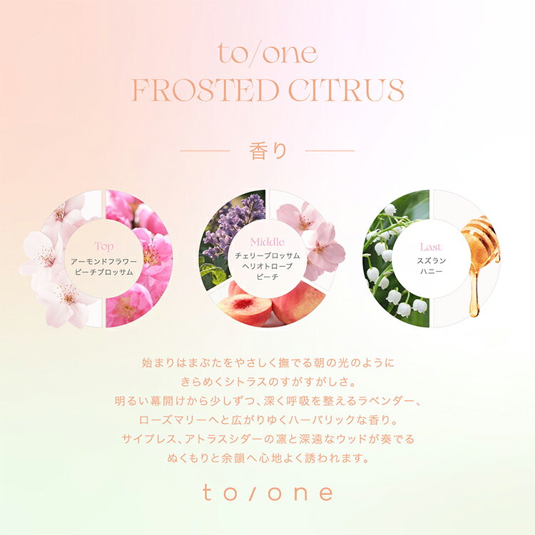 【ポイント10倍】【to/one公式】トーン フロステッド シトラス ハンドクリーム | toone トーン メイク コスメ 化粧品 ハンドクリーム 日本製 ケース付き ストラップ 保湿 高保湿 女性 ギフト プレゼント 誕生日 ミニサイズ オーガニック クリスマス バレンタイン 新作 toonecosmetics-10000115 toone公式 楽天市場店 サンプル画像3