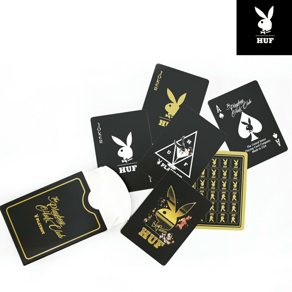 【注目のコラボアイテム】HUF × PLAYBOY ハフ PLAYING CARDS トランプ カード ゲーム おうち時間 AC00514 おもちゃ