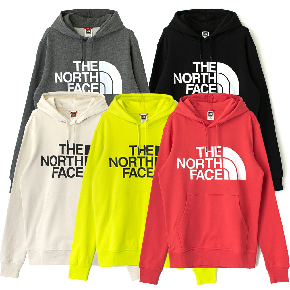 【スーパーセール対象商品 9/11 01:59まで!】 THE NORTH FACE メンズ レディース フーディー パーカー クルーネック ハーフドームロゴ 白 ホワイト 黒 ブラック グレー 黄色 イエロー グリーン 赤 レッド 裏起毛 STANDARD HOODIE NF0A3XYD