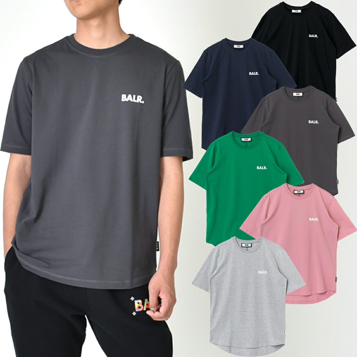 BALR. ボーラー B1112.1050 Athletic Small Branded Chest T-shirt メンズ レディース ユニセックス ジェンダーレス Tシャツ カットソー 半袖 ロゴ