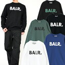 5色あり!! BALR. B1262.1022 Brand Straight Crewneck ボーラー スエット トレーナー_ ロゴ_ メンズ レディース ユ...