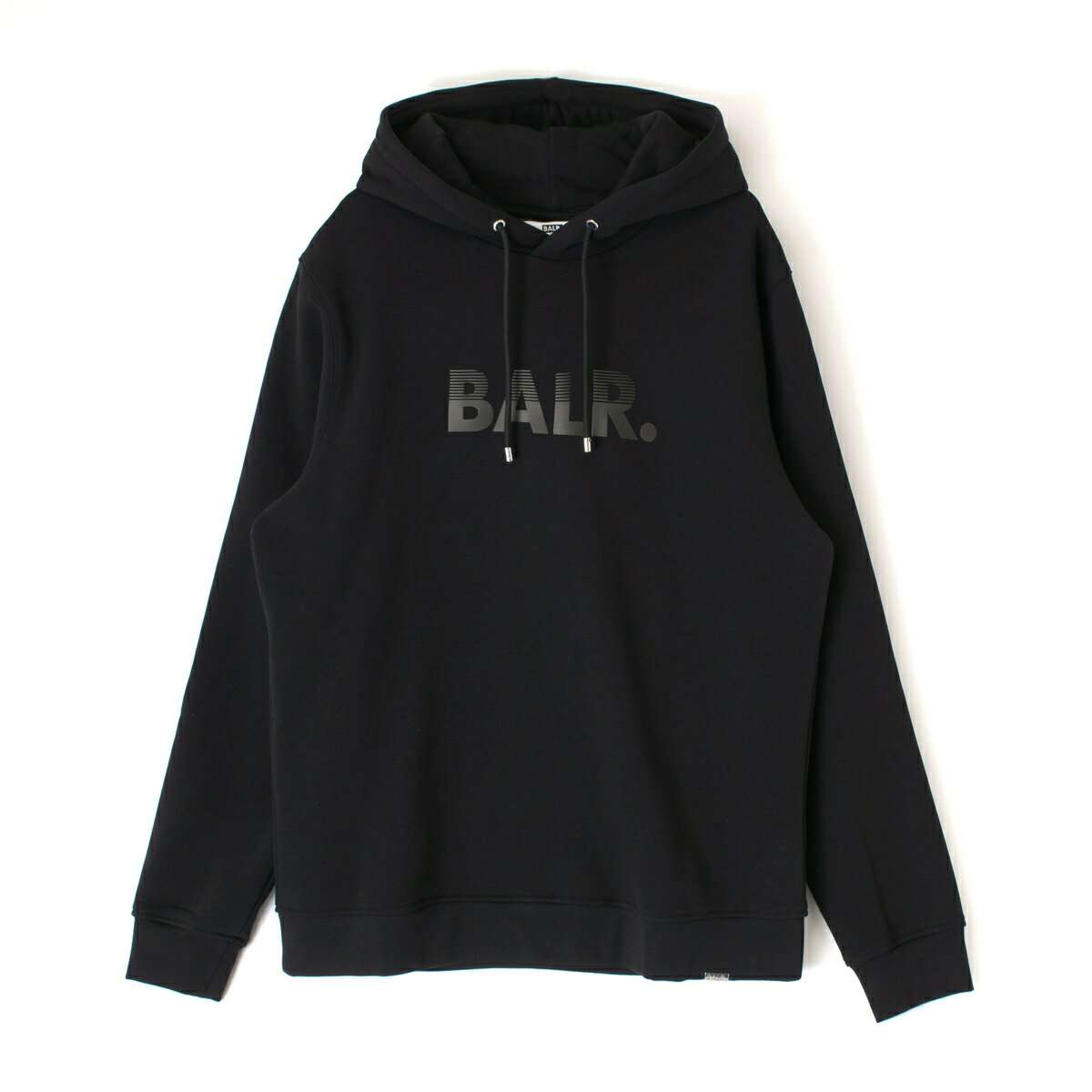 BALR. ボーラー Olaf Straight Half Track Hoodie B1261.1099 パーカー フーディー ロゴ メンズ レディース ユニセックス BLACK ブラック