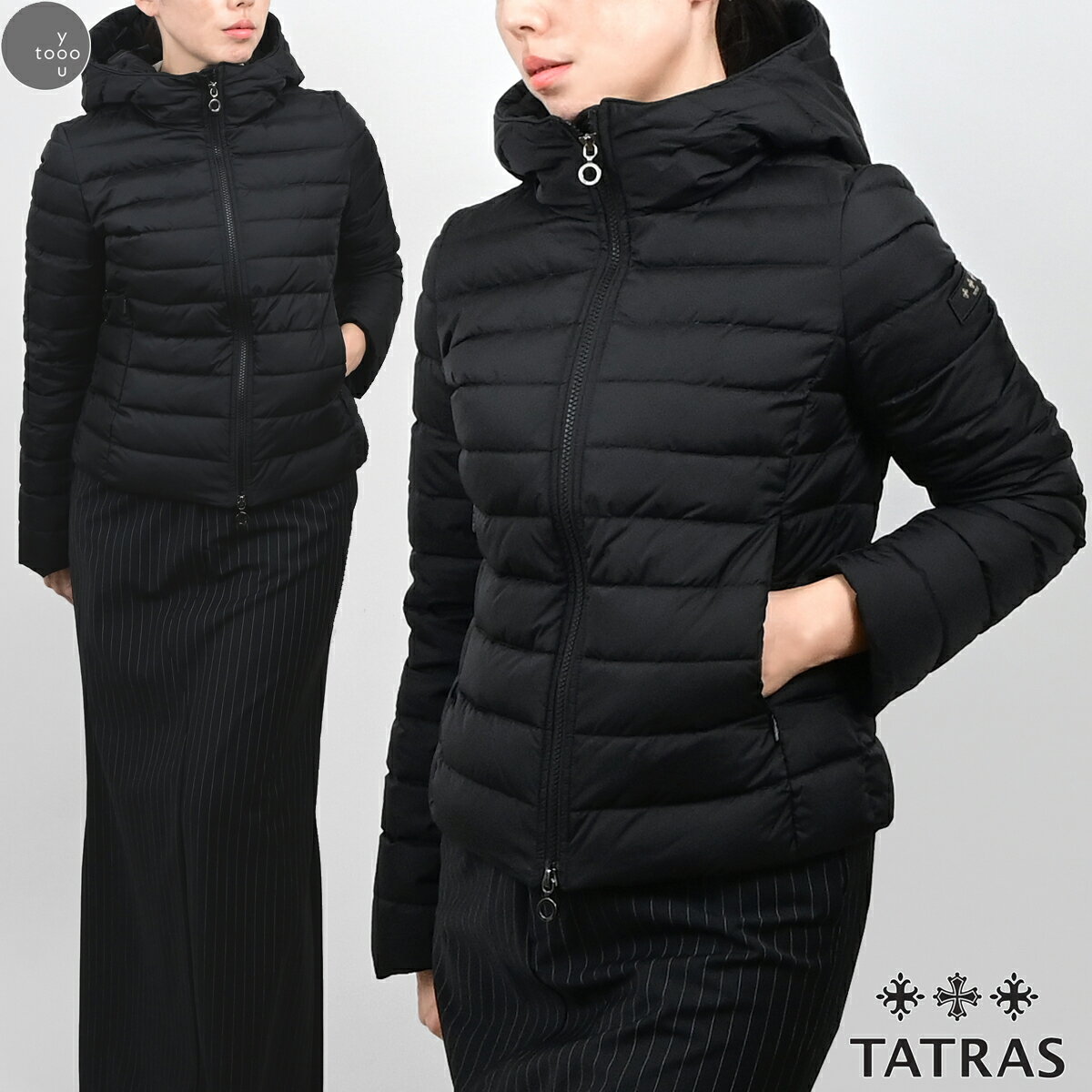 タトラス コート レディース TATRAS タトラス SHIROKU シロク ダウンジャケット LTAT23A4951-D レディース 黒 Black ネイビー NAVY フード 海外正規品