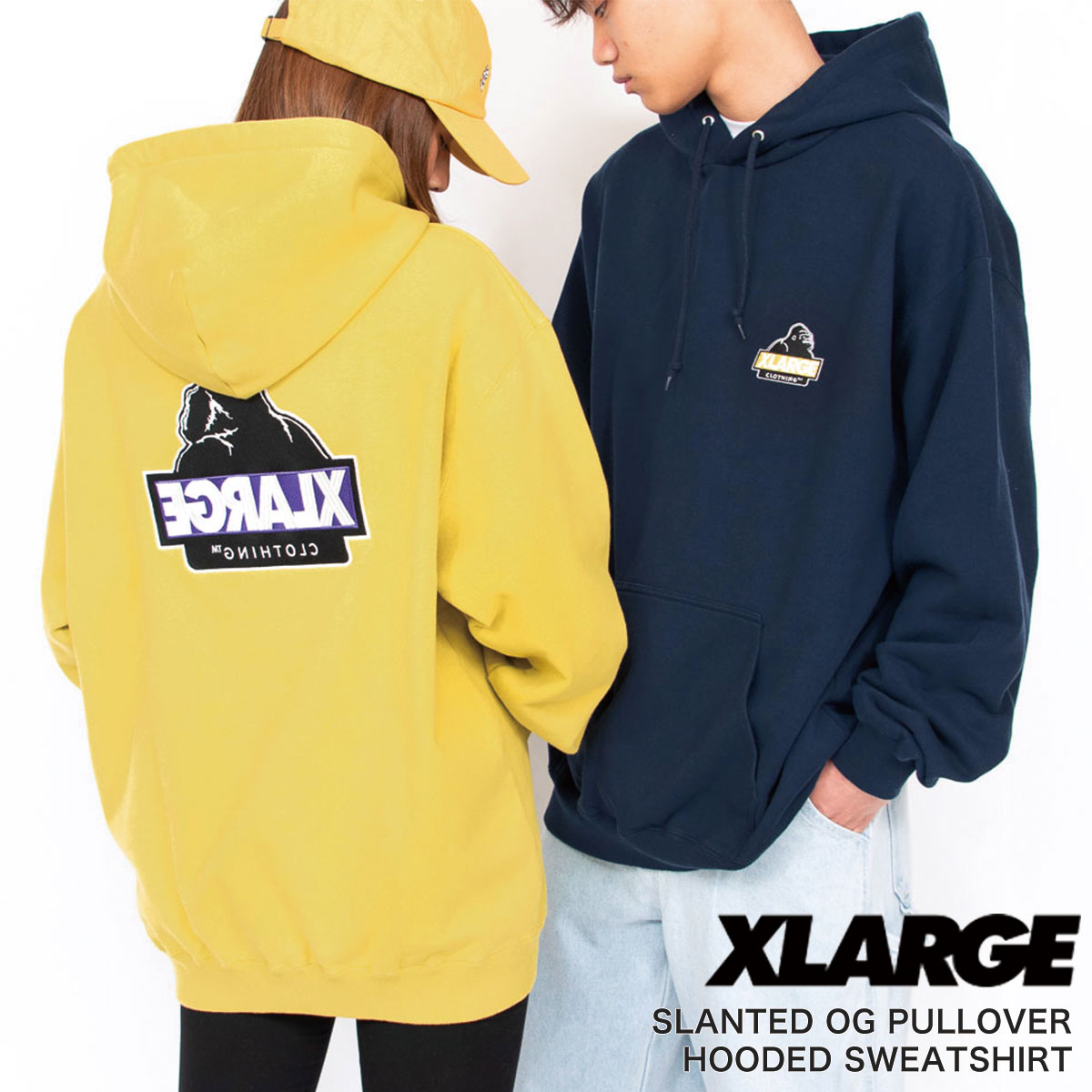 エクストララージ パーカー メンズ XLARGE SLANTED OG PULLOVER HOODED パーカー フーディー メンズ レディース ユニセックス 男女兼用 グリーン ネイビー グレー イエロー ブラック 101233012011