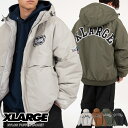 XLARGE NYLON PUFFER JACKET ジャケット ブルゾン 101233021006 ナイロン ロゴ メンズ レディース ショート ブラック グレー ブラウン オリーブ