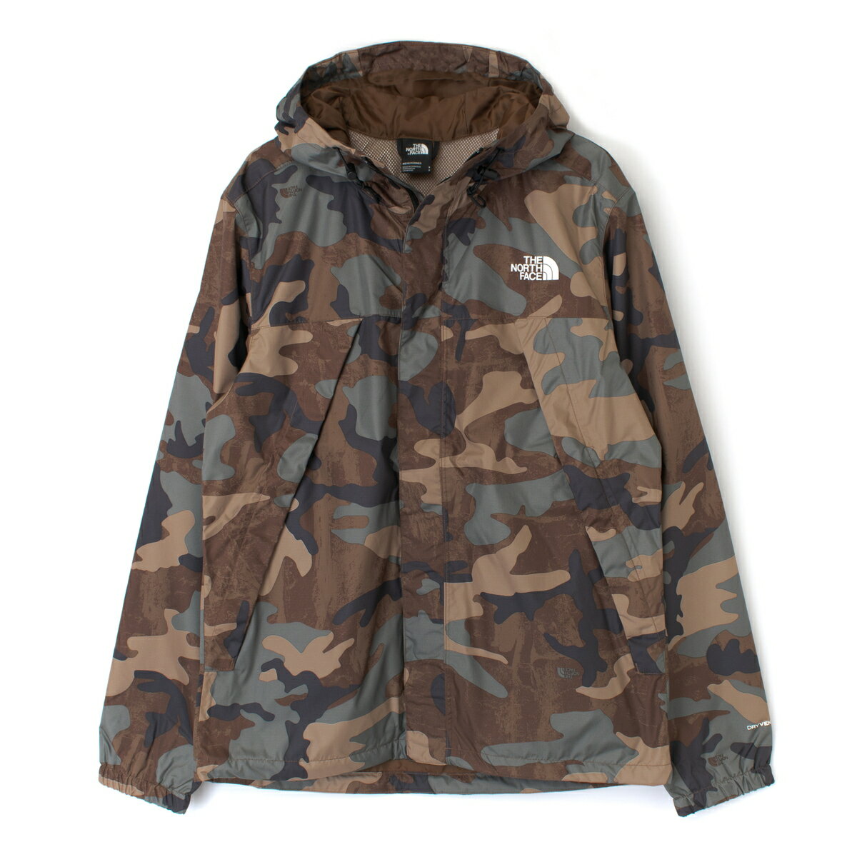 THE NORTH FACE M PRNT ANTORA JKT ジャケットブルゾン NF0A7QEZ メンズ レディース ハーフドーム ロゴ 防風 耐久 撥水加工 軽量 アウター カモフラ ジャケット フード