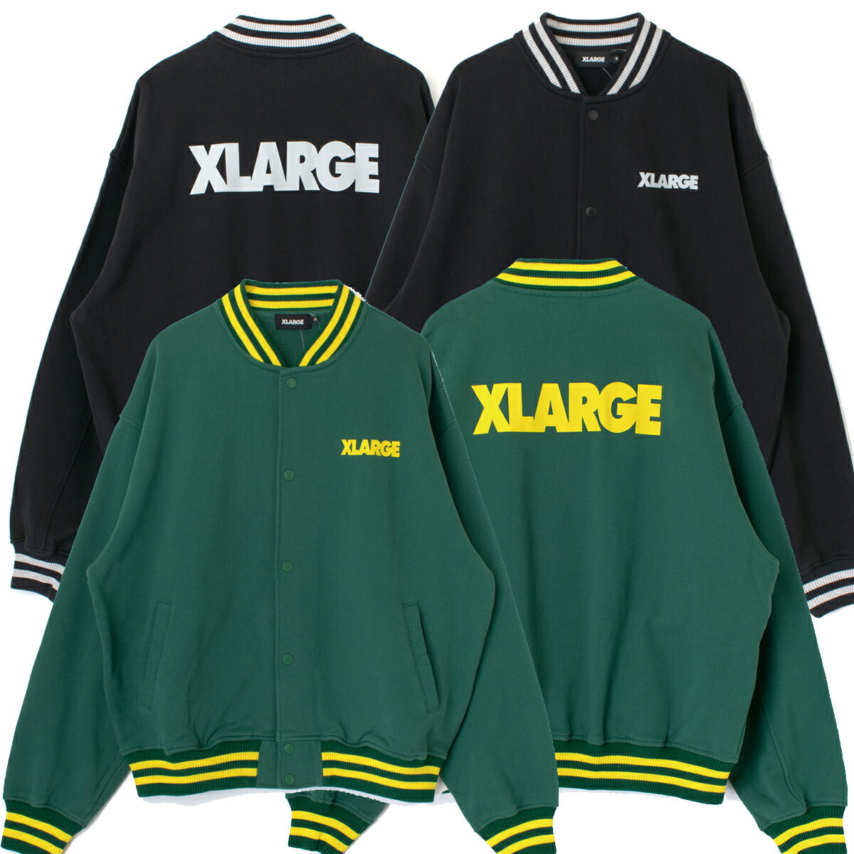 XLARGE SWEAT VARSITY JACKET ジャケット ブルゾン 101223021008 ロゴ メンズ レディース ショート