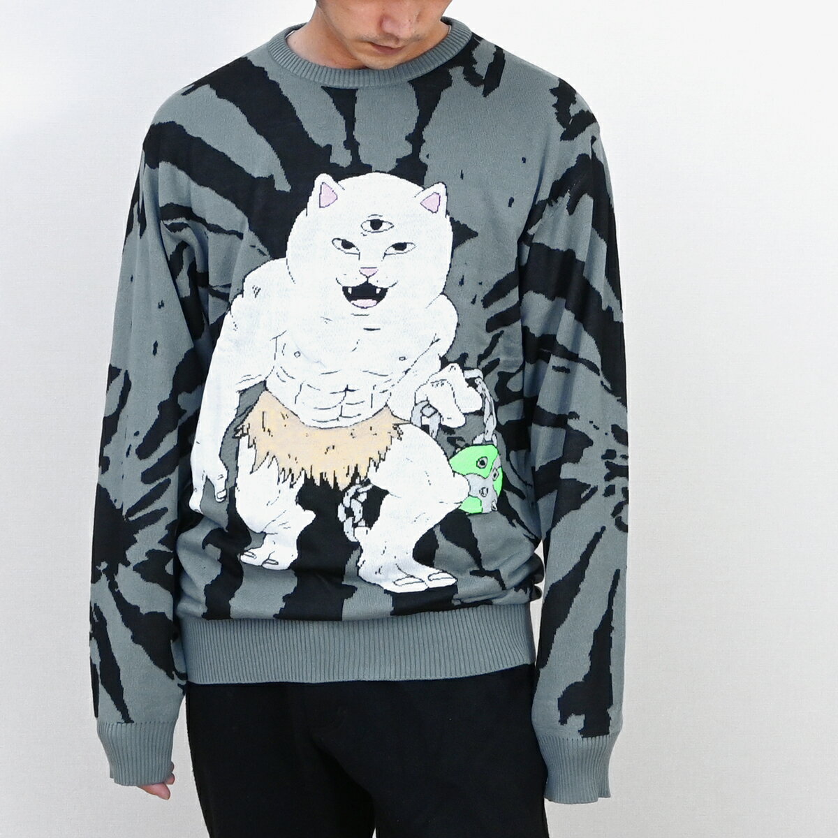 Rip N Dip リップンディップ X NERM KNIT SWEATER RND9515 セーター ニット メンズ レディース ユニセックス ネコ スケボー...