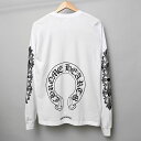 【新品】 CHROME HEARTS クロムハーツ tシャツ フローラルクロス ホースシュー ブランド 高級 憧れ バイカー 定番 人気 希少 本物 正規品 直...
