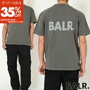 【スーパーSALE 35%OFF】BALR. ボーラー メンズ レディース ユニセックス Tシャツ カットソー 半袖 ロゴ B1112.1036 FRANCK RELAXED WASHED T-SHIRT