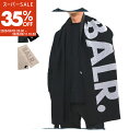 【スーパーSALE 35%OFF】BALR. ボーラー JACQUARD SCARF KNIT マフラー B6380.1002 黒 black ロゴ メンズ レディース ユニセックス