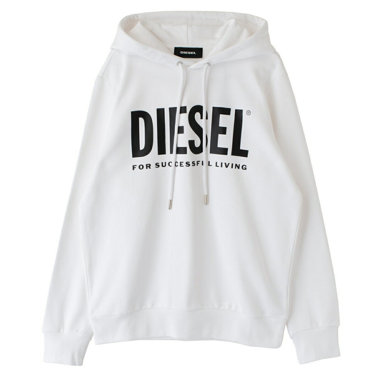 Diesel ユニセックス ディーゼル 00saqj Diesel オシャレ ロゴ 白 パーカー スウェット トレーナー ディーゼル メンズ メンズ パーカー レディース ユニセックス 男女兼用 白 グリーン オシャレ 大人 かっこいい カッコイイ 00saqj 0bawt Tooo Youdlesel 男子 女子 30