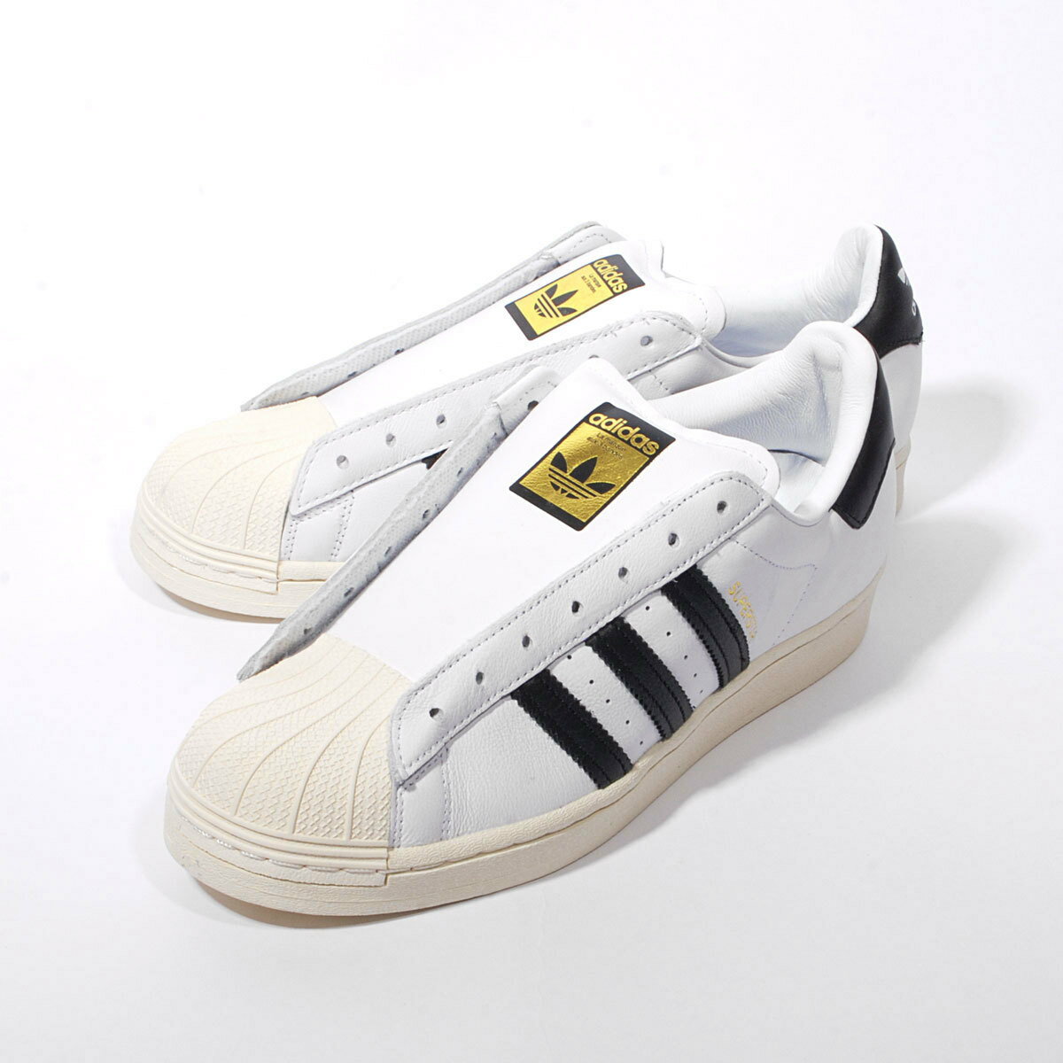 Adidas Super メンズ スーパースター Star Star Super スーパースター 白 メンズ靴 Fv3017 シューレースレス Adidas レザー スリッポン スリッポン ユニセックス Fv3017 レディース レディース 紐靴 紐なし メンズ ホワイト スニーカー靴 ユニセックス ホワイト 白 レザー