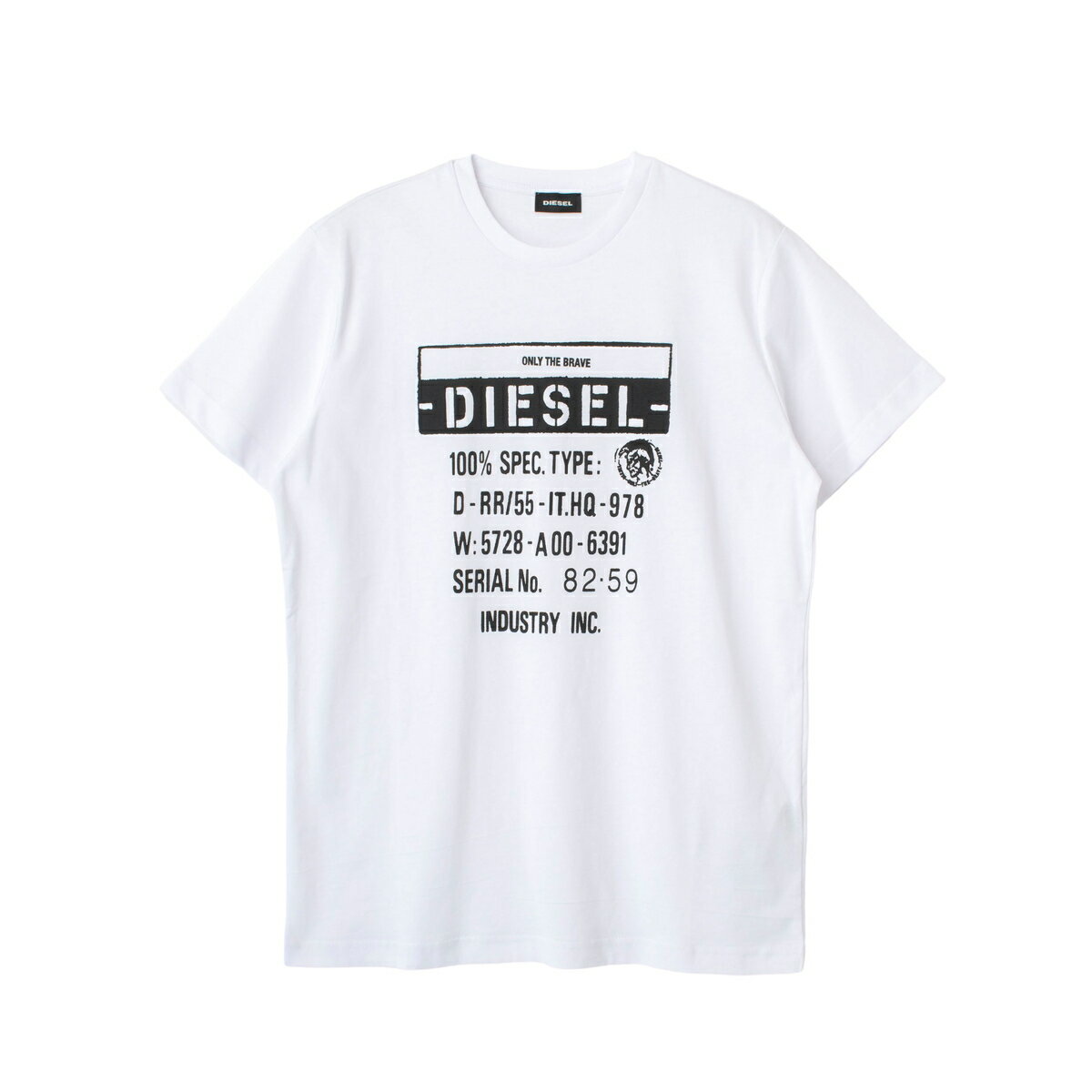 DIESEL ディーゼル tシャツ 半袖 Tシャツ カットソー T-DIEGO-S1メンズ レディース ユニセックス 男女兼用 オシャレ 大人 かっこいい カッコイイ 00SEFZ 0091A