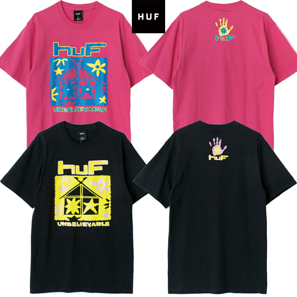 HUF ロゴHUF tシャツ レディース メンズ ユニセックス 男女兼用 オシャレ 大人 かっこいい カッコイイ ATDEEP HOUSE S/S TEE 半袖 カットソーTDEEP HOUSE S/S TEE TS01160 1